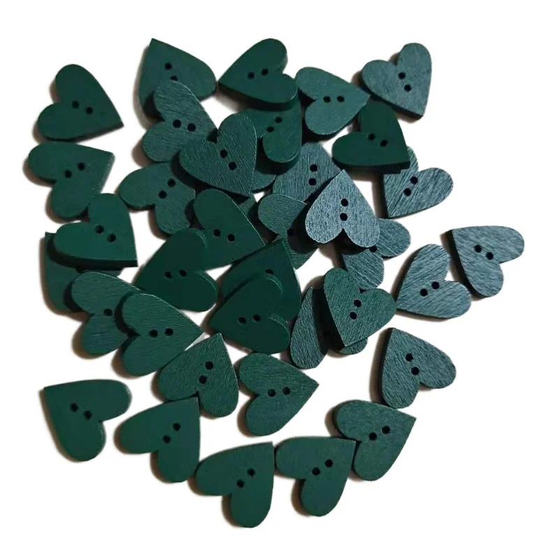 50PCS Christmas Wooden Buttons Cute Sewing Buttons Colorful Art Craft