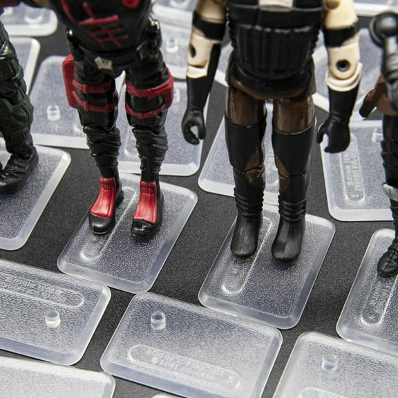 50PCS Clear Action Figure Dispaly Stand Base for 3.75'' G.i. Joe Classified Figure Exclusive Upgrade Toys