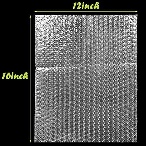 50PCS Clear Bubble Out Bag 12" x 16", Large Bubble Pouches Bags, Double Wall Shockproof Bubble Pouch Wrap Bag, Cushioning Protective Storage Bags for Moving, Shipping, Packing and Storage