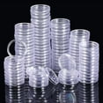 thumbnail image 1 of 50PCS Clear Coin Capsules Coin Case Holders 22mm Containers Storage Boxes, 1 of 7