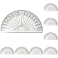 School Math Protractor 50PCS Clear Plastic Student Math Protractor 180 Degree for Angle ...