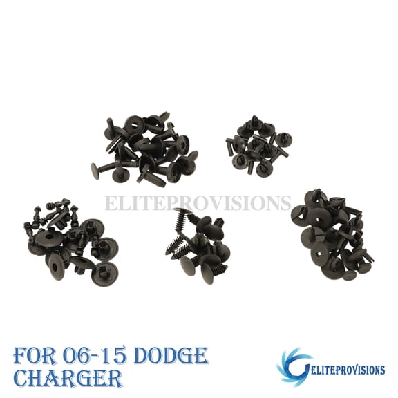 50PCS Clips Bumper Fender Fascia Retainer Assortment Kit For 06-15 Dodge Charger