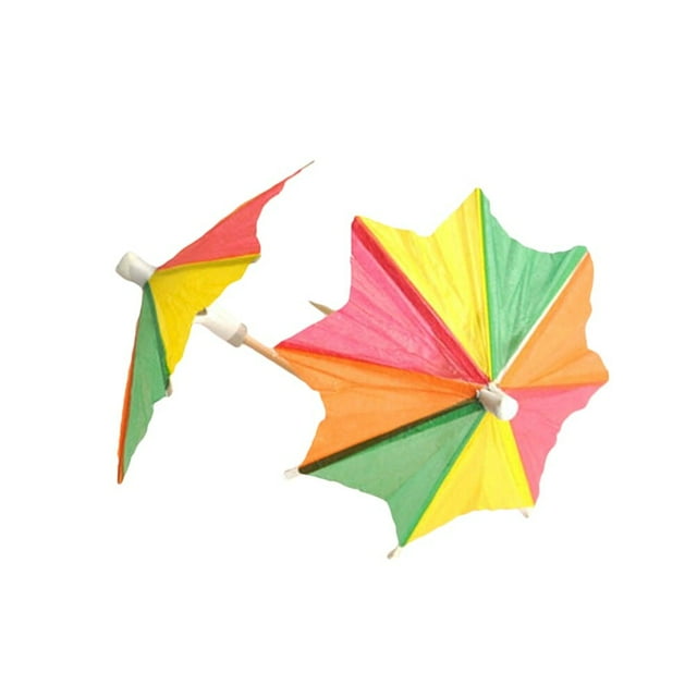 50PCS Cocktail Parasol Drink Umbrellas Paper Parasol Picks for Hawaiian ...