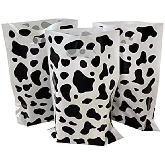 50PCS Cow Print Treat Candy Bags Goodie Bags Party Favors Bag Animal Theme Gift Bags for Birthday Kids Party Cow Print Themed Party Favors$$Home Decor, Kitchen, & Other