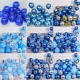 thumbnail image 1 of 50PCS Dark Blue Agate Marble Metal Latex Confetti Balloons Birthday Wedding BabyShower Decorations New year Globos, 1 of 6