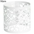thumbnail image 1 of 50PCS Disposable Napkin Rings, Laser Cut Foil Paper Napkin Rings Self Adhesive Set of 50 for Party Table Settings Decoration, Dinner Parties, Weddings, 1 of 8