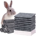 thumbnail image 1 of 50PCS Disposable Pet Pee Pads All-Absorb 23" L x 17" W Black Carbon Cage Liners Odor-Control Bunny Training Accessories with Quick-Dry Surface for Rabbits Guinea Pigs Hedgehogs Puppy, 1 of 7