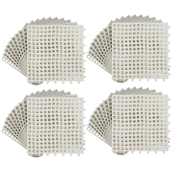 50PCS Drainage Interlocking Floor Mats Tiles,TPE 12inx12in Floor Tiles White