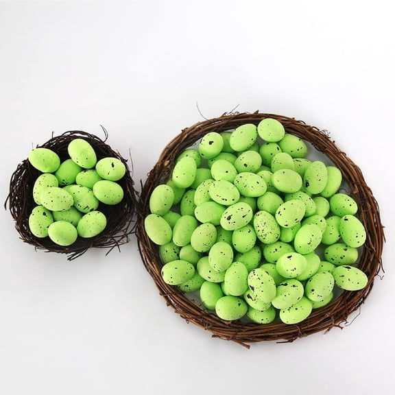 50PCS Easter Foam Eggs 0.71in Mini Solid Speckled Craft Eggs for Easter Basket Fillers DIY Decorations Party Favors and Spring Holiday Decor