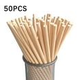 thumbnail image 1 of 50PCS Eco-Friendly Biodegradable Paper Straws,Food-Safe, Non-Toxic Disposable Drinking Straws for Hot/Cold Beverages, Birthday Parties & DIY Crafts – Vibrant Cake & Dessert Decoration Supplies Beige, 1 of 2