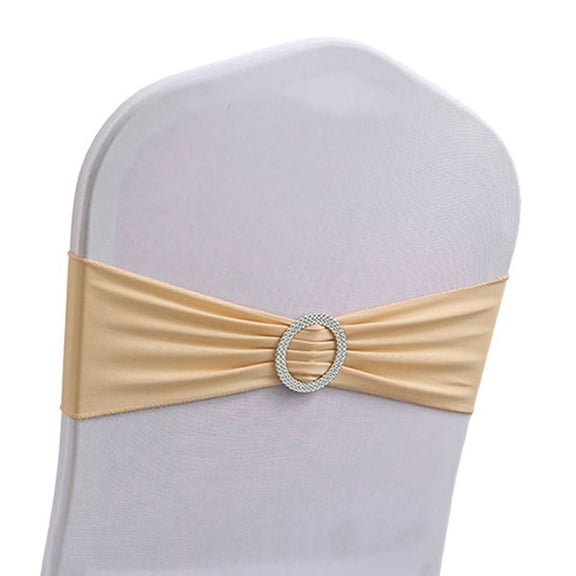 50PCS Elastic Chair Knot Wedding Decoration Buckle Sashes Back Cover Hotel Home Seat Elegant Modern Ribbon Decors,F