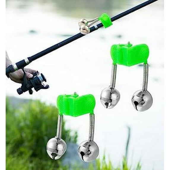 50PCS Extra Loud Fishing Rod Alarm Dual Alert Bells with Clips, Sensitive Fish Bite Indicator for Night, Ice & Sea Fishing Easy Clip-On Design for All Rods â Reliable Bite Detection System