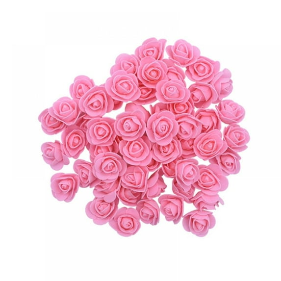 50PCS Fake Rose Flower Heads, Artificial Flower Foam Rose for DIY Wedding Bouquets Centerpieces Arrangements Party Baby Shower Home Decor