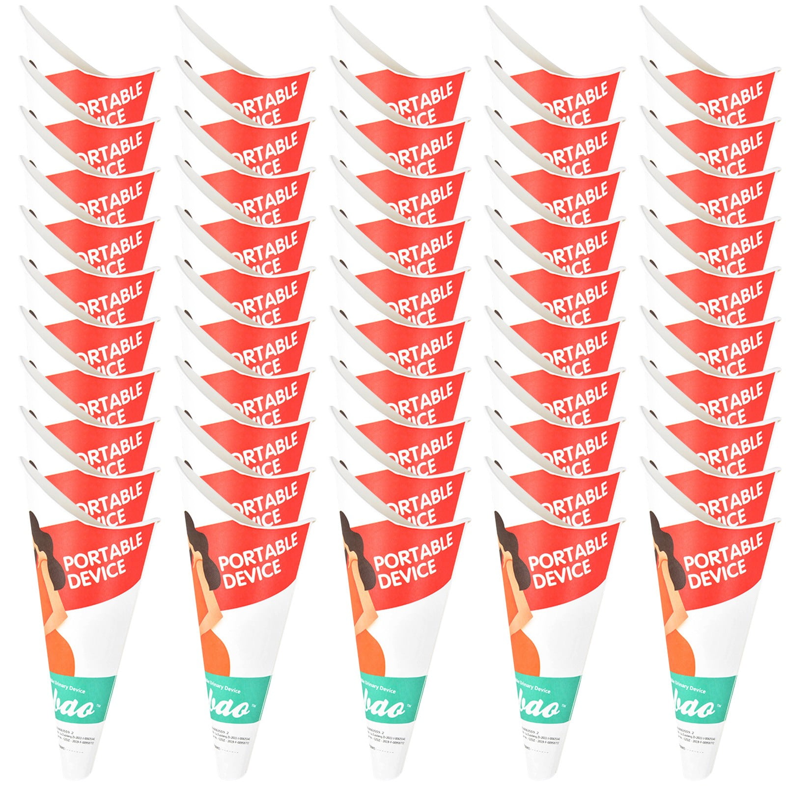 Mainstream Disposable Pee Funnel For Women - Portable Travel Urinary Device With Sanitizer & Wipes