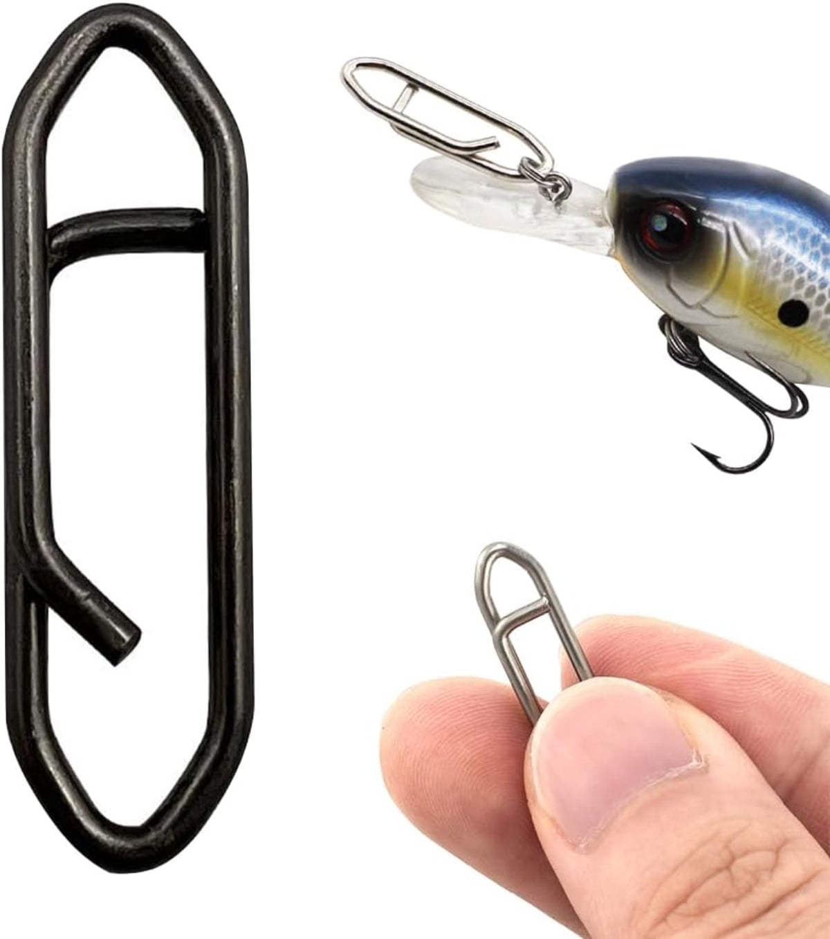 50PCS Fishing Speed Clips Stainless Steel Speed Clip for Fishing Quick ...