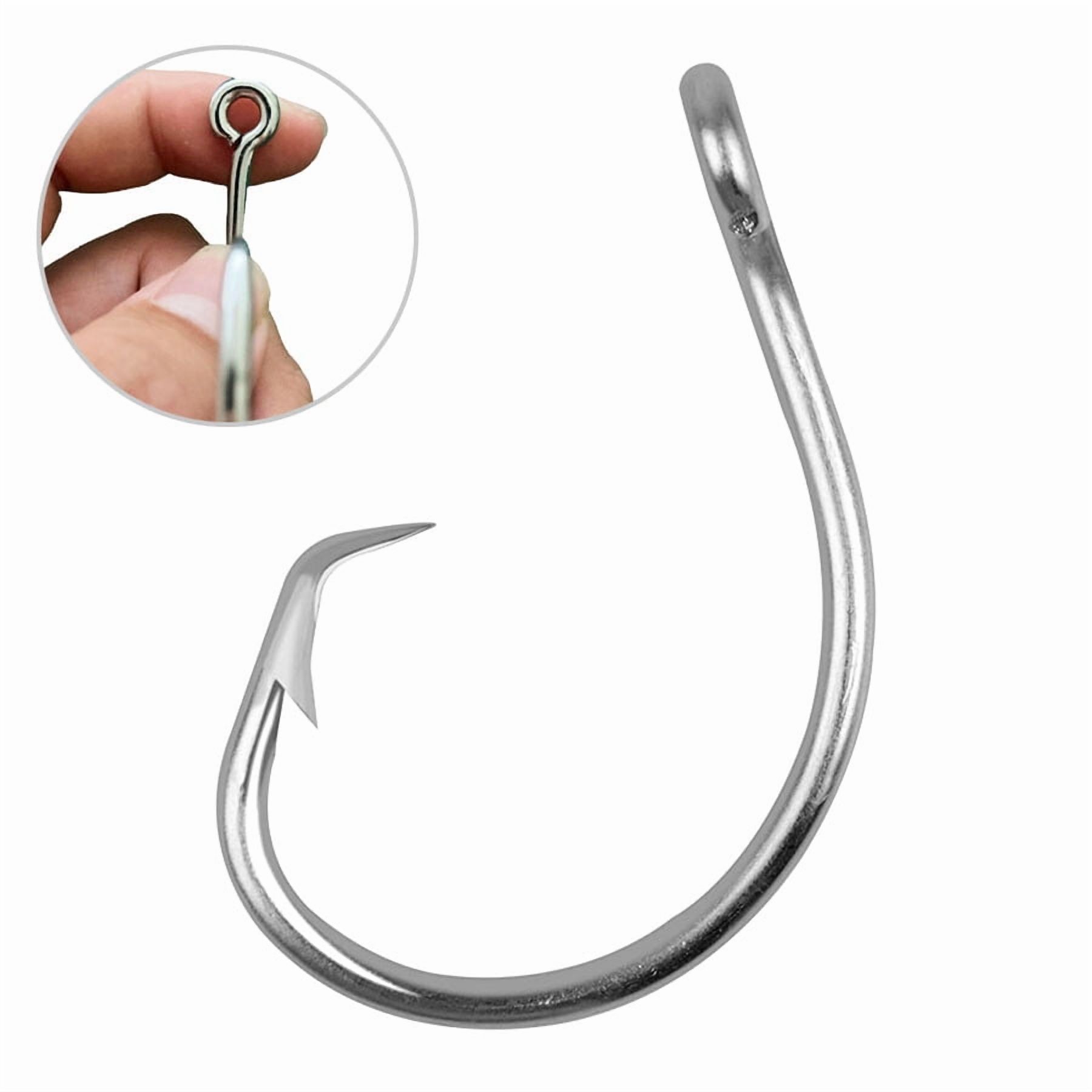 50PCS Fishing Tuna Circle Hooks 39950SS Series Stainless Steel Big Game Saltwater Hook 39950