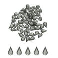 thumbnail image 1 of 50PCS Flat Back Acrylic Teardrop Gems 6x10mm Artificial Rhinestones DIY Crafts Bead Jewelry Making Gray, 1 of 6