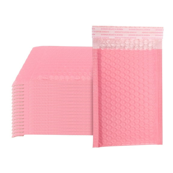 50PCS Foam Envelope Bags Self Seal Mailers Padded with Bubble Pink