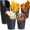 thumbnail image 1 of Dalrosia 50PCS French Fry Holder Disposable Party French Fries Cups 14oz/ 16oz Food Charcuterie Cones French Fry Container Paper Waffle Snack Popcorn Box for Wedding Birthday, 1 of 7