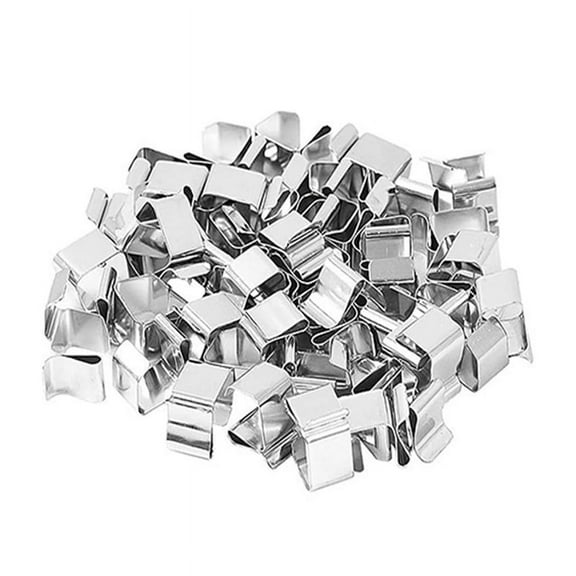 50PCS Gutter Clips for Hanging Outdoor Lights Christmas Light Clips for Outside String Lights Weatherproof Gutter Clips