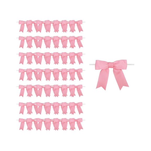 50PCS Handmade Ribbon Bows – DIY Decorative Bow Ties for Gift Boxes, Perfume Bottles, Apparel, and Craft Packaging