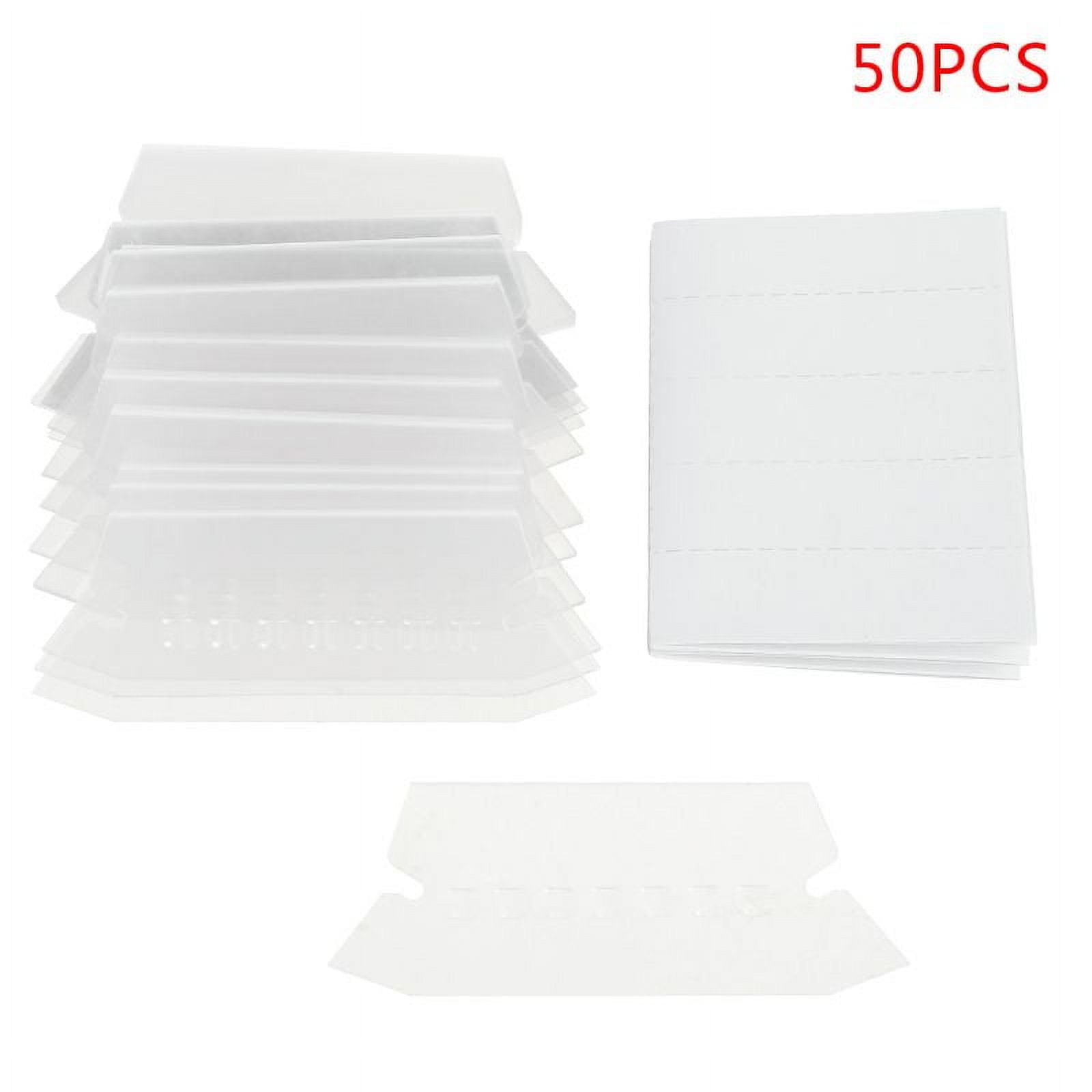 50PCS Hanging File Folder Labels Tabs and Inserts Set for Hanging