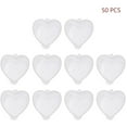 thumbnail image 1 of 50PCS Heart Shaped Container, Transparent Plastic Storage Box with Lid, Small Empty Heart Cup for Party Favors, Candy, Jewelry, Crafts, DIY, Dessert, Snack Packaging (20ml), 1 of 6