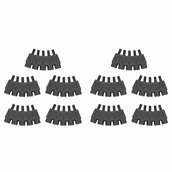 50PCS IEC 320 C13 Female Plug Adapter 3pin Socket Power Cord Rewirable Connector,50 x IEC C13 Female Connector,Black