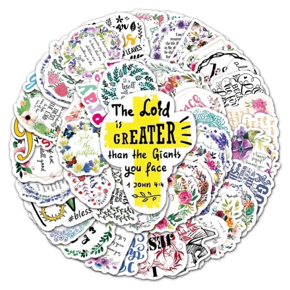 100PCS Inspirational Language Graffiti Theme Stickers, Suitable for Scrapbooks, Diaries, Laptops, and Encouraging Oneself.