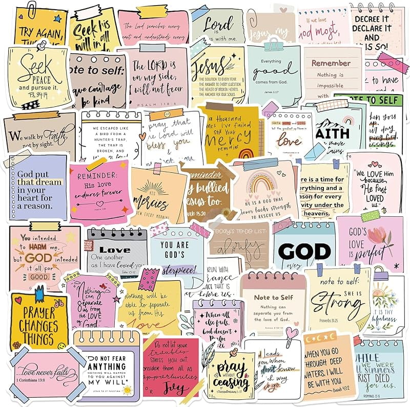 50pcs Motivational Stickers - Waterproof Vinyl Inspirational Decals For Water Bottles & Laptops