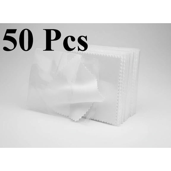 50PCS Jewelry Cleaning Cloth, Bulk Pack, For Silver, Gold, Brass And Copper Jewellery, Polishing Cloths To Keep The Shine Of Your Jewellery