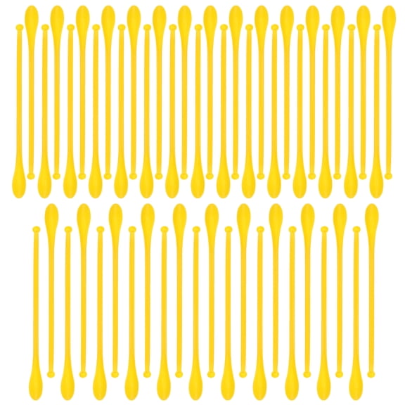 WEAVILUX Plastic Sampling Spoons for Powder and Granule with Double Head Design Green 50 Pieces