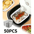 thumbnail image 1 of 50PCS Large Baking Pan Recyclable Disposable Kitchen Tools 600ML Foil Barbecue Plates Commercial Quality Sheet Made of Paper of Aluminum Suitable for Any Occasion Hotels Restaurants, 1 of 11