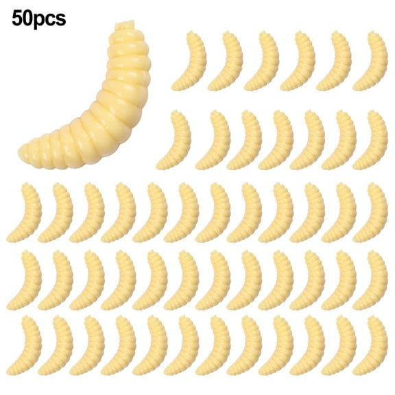 50PCS Lifelike Silicsingle Fishing Lures for Carp and Bream Fishing