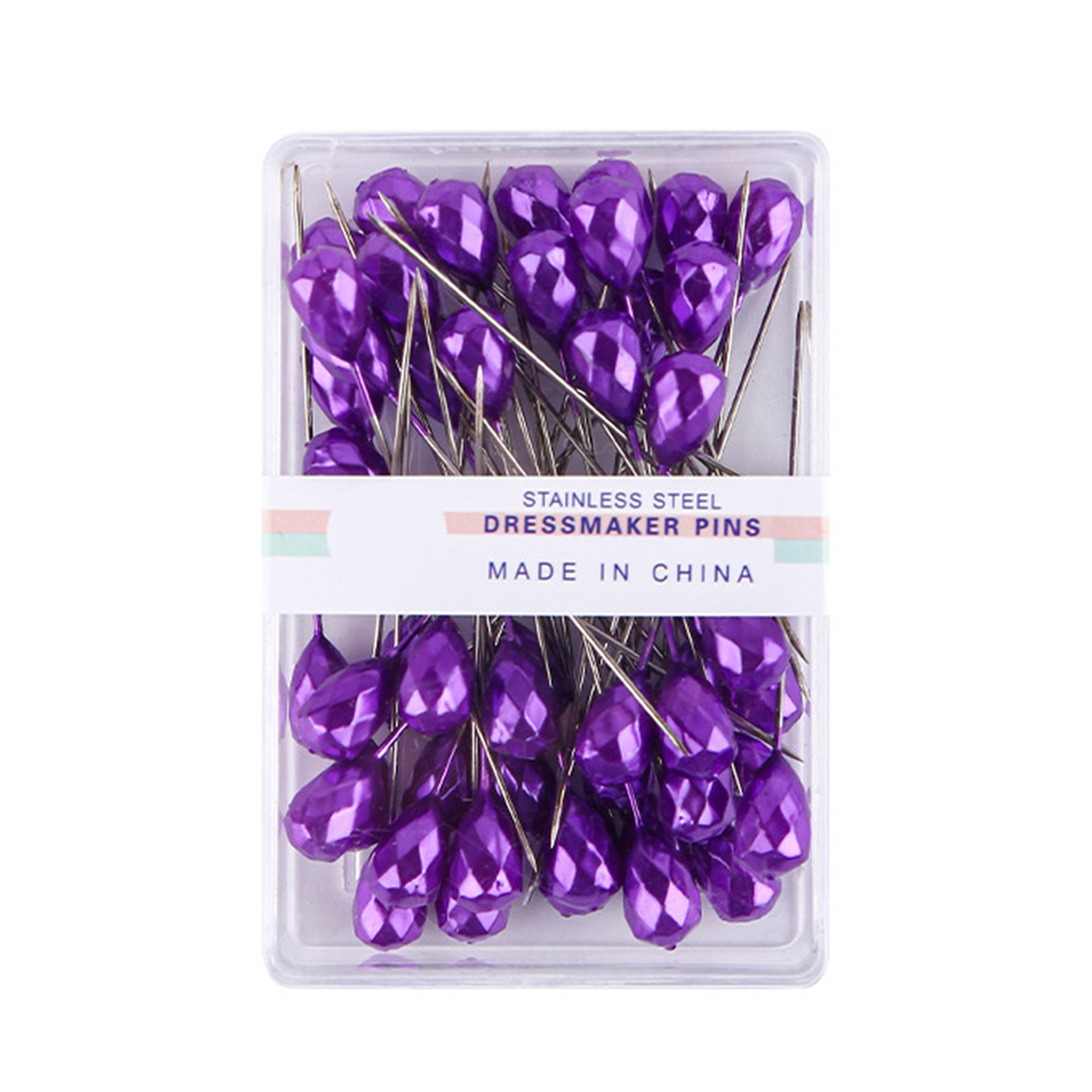 Redchocol8 - 40 Spilli Da Cucito Con Capocchia A Farfalla, Lunghi 54 Mm - Per Quilting, Sartoria E Hobby Creativi