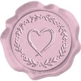 thumbnail image 1 of 50PCS Love Wreath Wax Seal Stickers Garland Envelope Seals 1.18in Round Seal Adhesive Sticker Wine Label for Wedding Invitations Envelope Cards Gift Box Decor Valentine's Day Gifts, 1 of 8