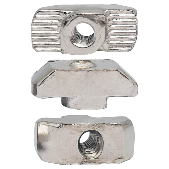 50PCS M4 Thread t-Slot Nut for 4040 Series European Aluminum Profile,Carbon Steel Nickel Plated Nut Hammer Head Fastener(4040Series,M4)
