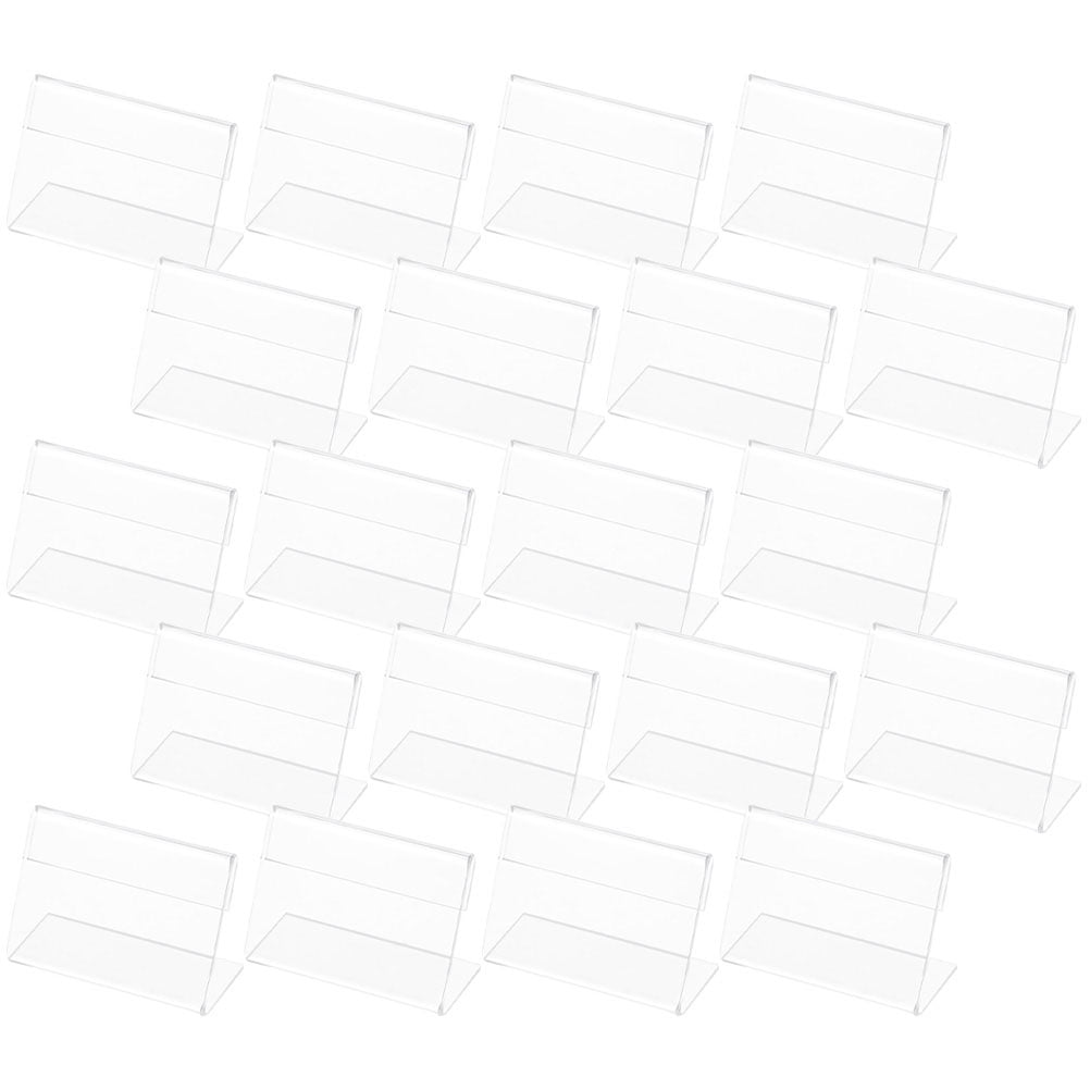 ECKEK Acrylic Sign Holder Price Tag Displays Table