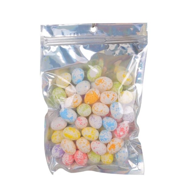 50PCS Mini Easter Decorations Eggs Colorful Eggs Festive Basket