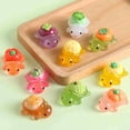 thumbnail image 1 of 50PCS Mini Resin Turtle Figurines, Whimsical Fruit & Vegetable Turtle Figures - to Hide Glow in The Dark Plastic Sea, Animals Bulk Dollhouse Accessories Decor, Crafts (Multicolor), 1 of 9