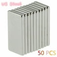 thumbnail image 1 of 50PCS N52 Neodymium Block Magnet Strong Rare Earth Magnets 20*10*2mm Rectangle, 1 of 9