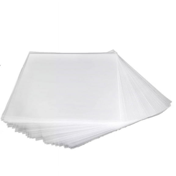 50PCS OPP Gel Record Protective Cover for Turntable Player LP Vinyl Record Bag Flat Open0k284