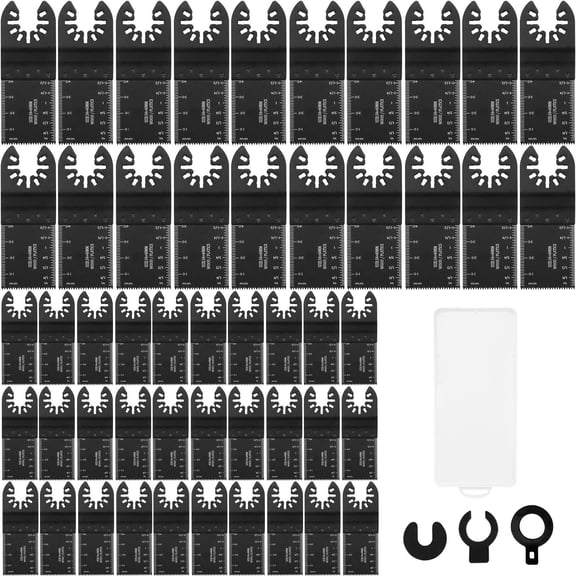 50PCS Oscillating Saw Blades, Universal Quick Release Oscillating Saw Blades, Multitool Tool Blades for Wood Plastic Aluminum, Fit Dewalt Bosch Milwaukee Hitachi Chicago Craftsman