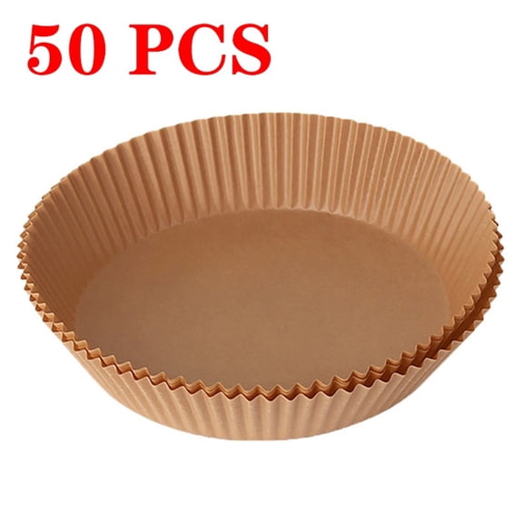 50PCS Paper Tray for Air Fryer Baking Silicone Oil Paper Tray Food Grade Paper Baking Tool