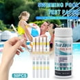 thumbnail image 1 of 50PCS Pool Test Strips 7-in-1, Quick and Accurate Pool and Hot Tub Test Strips - Pool Water Testing Kit for Chlorine, Bromine, pH, Hardness, Swimming Pool Test Strips, 1 of 9