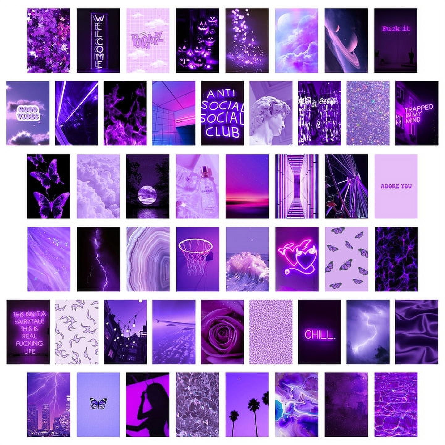 Purple Louis Vuitton  Wall collage, Neon purple, Purple walls