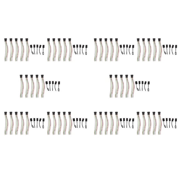 50PCS RC Aircraft 6S Balance Head with Cap Extension Charging Cable Lead Cord 10Cm DIY for Li Po Battery