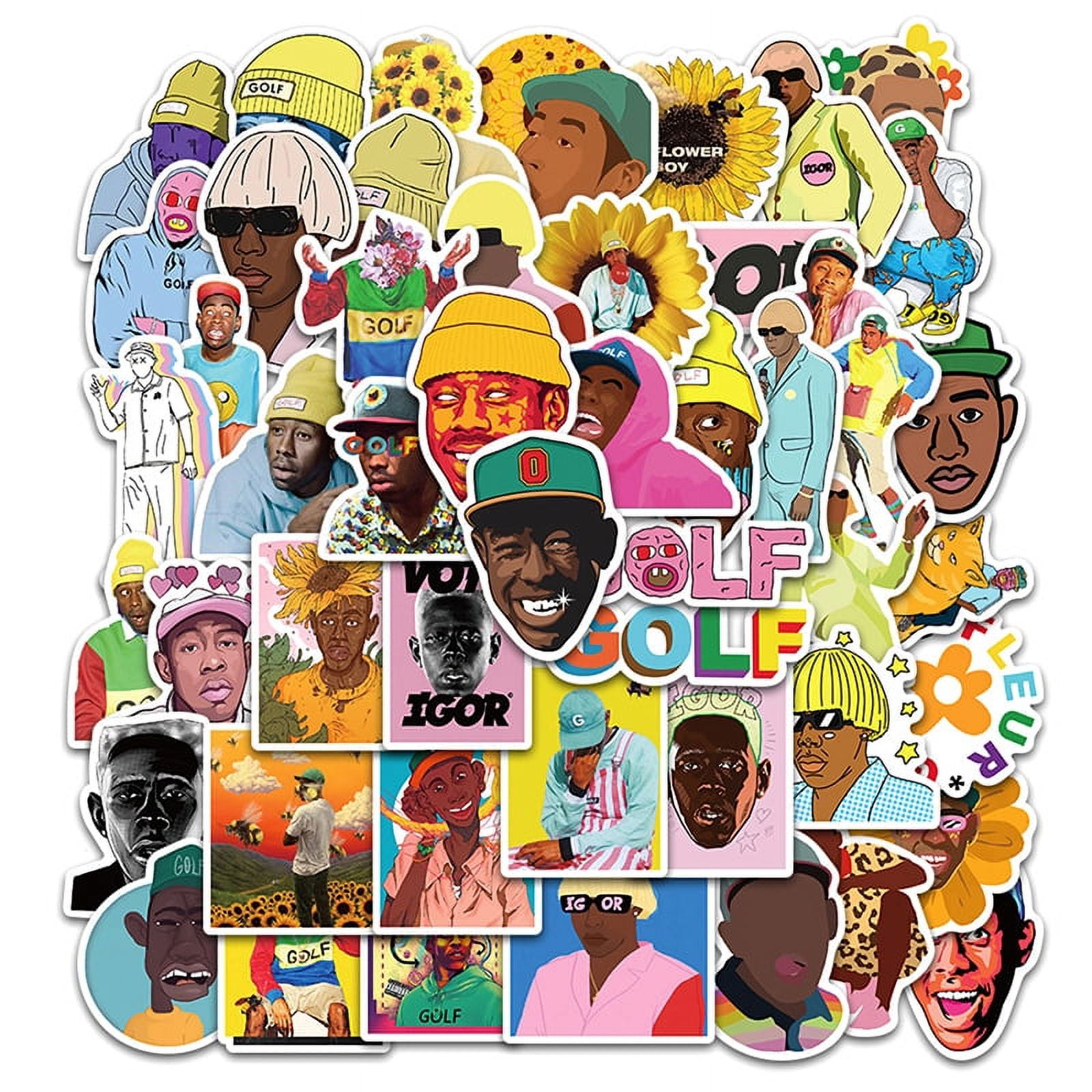 Tyler The Creator Flower Boy Igor Band Music Cover Hip Hop Rapper Stickers  Skateboard Laptop Luggage Waterproof Decals 50Pcs : : Altro