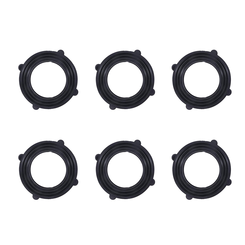 50PCS Rubber Gasket Seal Flat Gasket Waterproof Hose Gasket Water Heater Seal Ring(Black