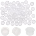 thumbnail image 1 of 50PCS Salt and Pepper Shaker Stoppers Plastic Stopper Replacement Plug Bottle Caps Reusable Clear Round Plastic End Cap, 1 of 9
